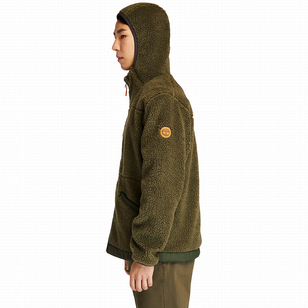 Timberland Ecoriginal Reversible Fleece Ceket Erkek Koyu Yeşil | TR-5417T