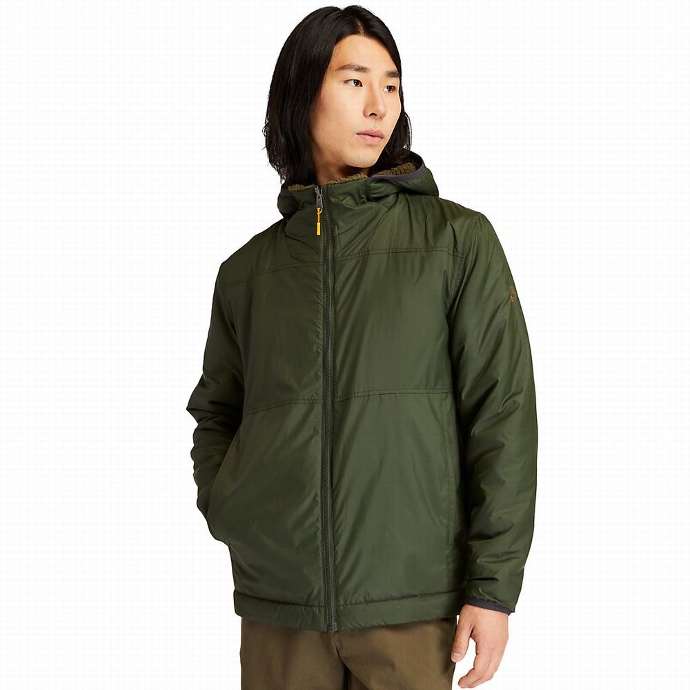 Timberland Ecoriginal Reversible Fleece Ceket Erkek Koyu Yeşil | TR-5417T