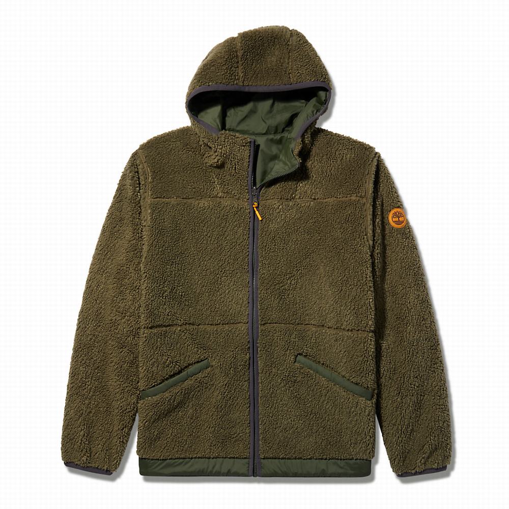 Timberland Ecoriginal Reversible Fleece Ceket Erkek Koyu Yeşil | TR-5417T