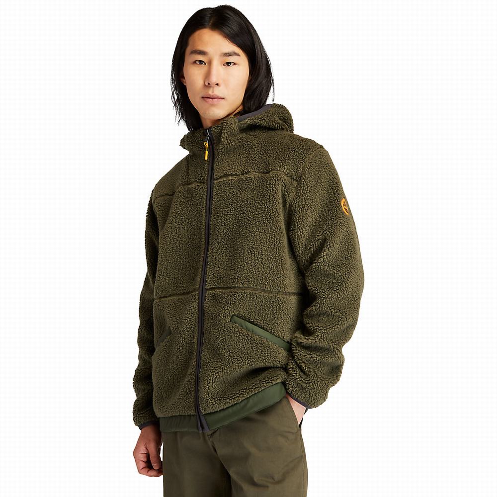 Timberland Ecoriginal Reversible Fleece Ceket Erkek Koyu Yeşil | TR-5417T