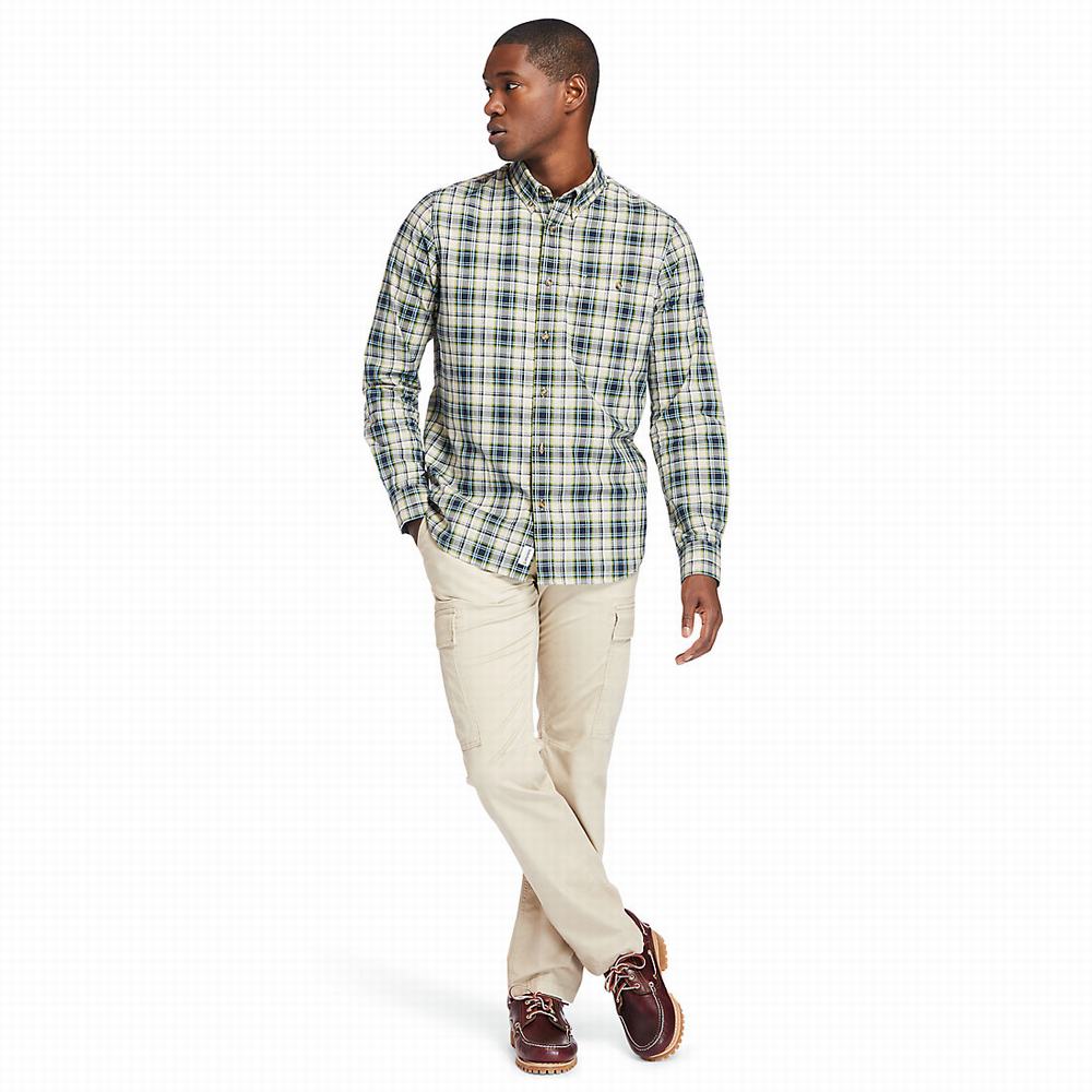 Timberland Essential Check Gömlek Erkek Bej Rengi | TR-4312C