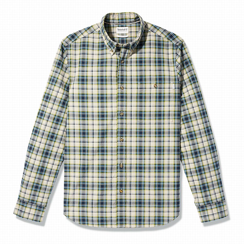 Timberland Essential Check Gömlek Erkek Bej Rengi | TR-4312C