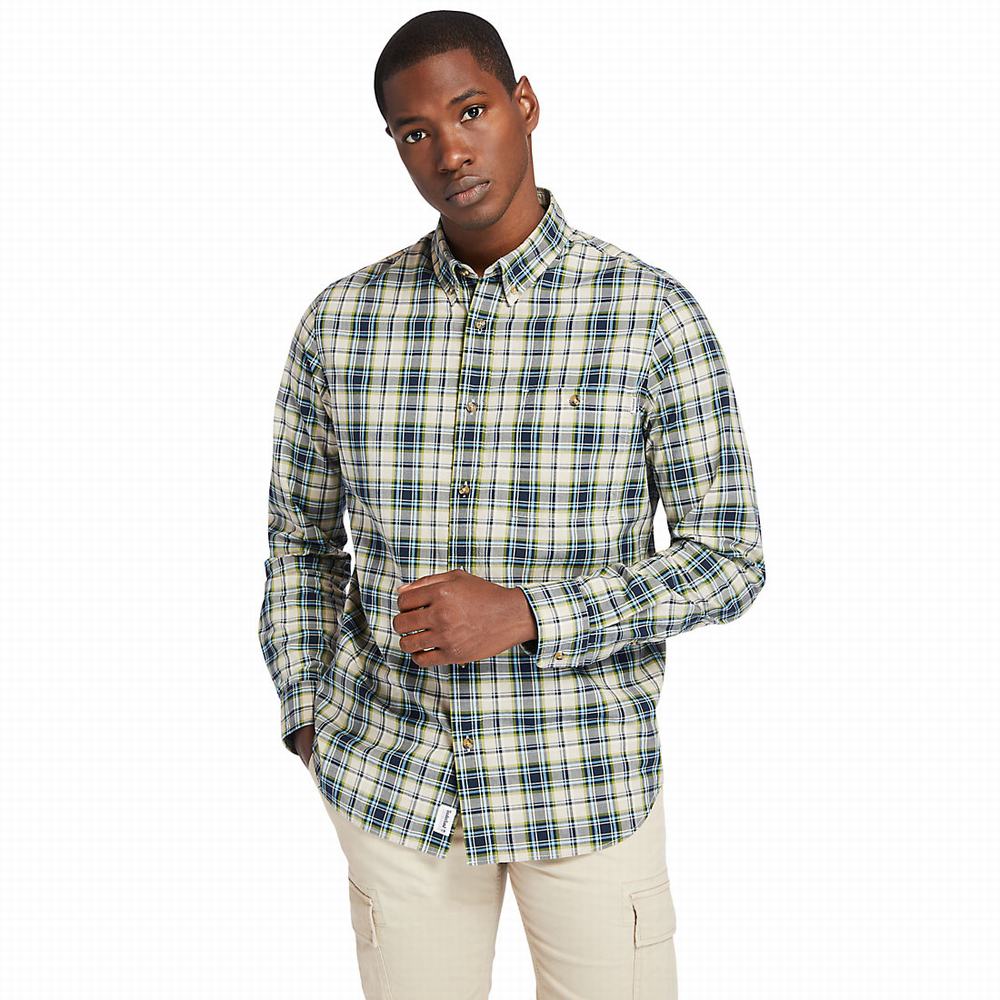 Timberland Essential Check Gömlek Erkek Bej Rengi | TR-4312C