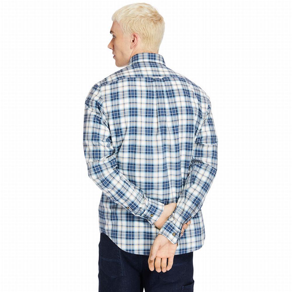 Timberland Essential Check Gömlek Erkek Mavi | TR-6538Z
