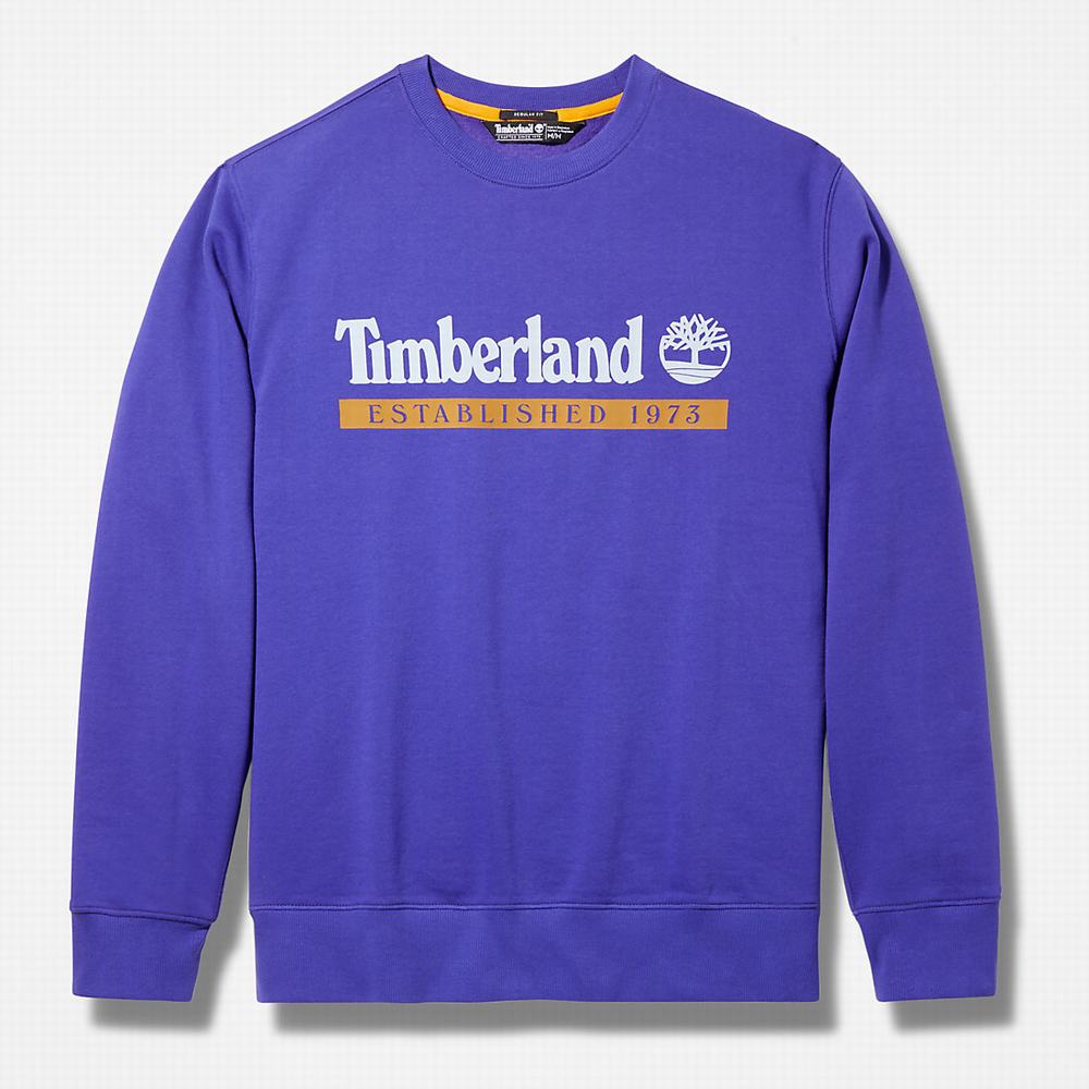 Timberland Established 1973 Crew Tişörtü Erkek Koyu Mavi | TR-4658X