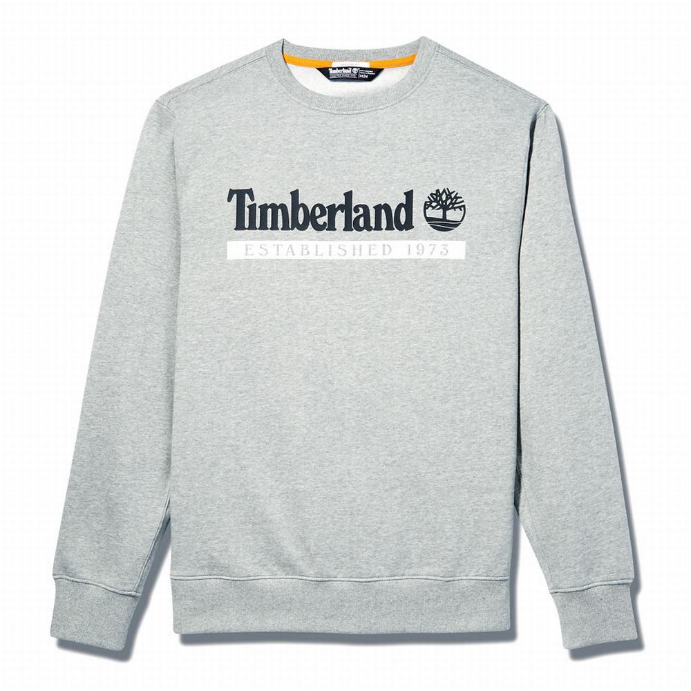 Timberland Established 1973 Crew Tişörtü Erkek Gri | TR-7823L