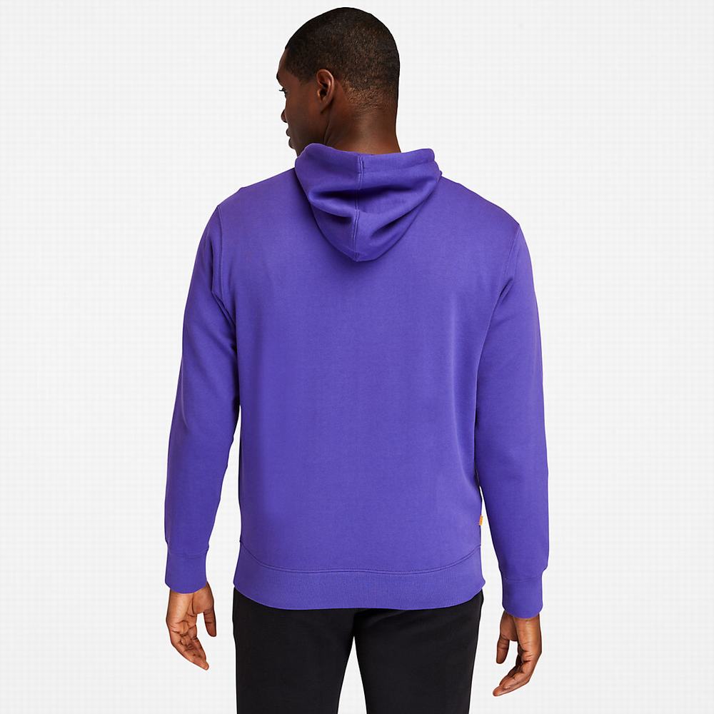 Timberland Established 1973 Kapüşonlu Sweatshirt Erkek Mor | TR-1526Y