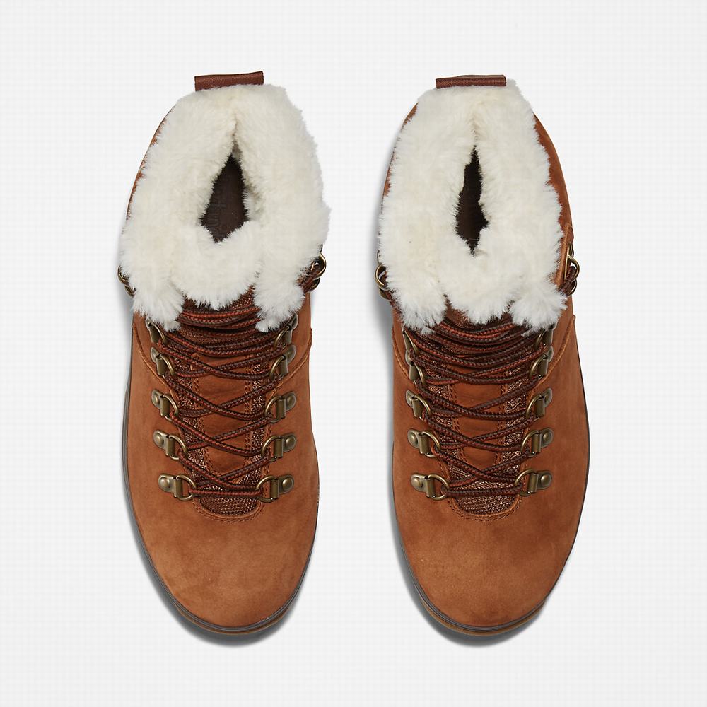 Timberland Euro Hiker Waterproof Fur-Astar Bot Kadın Kahverengi | TR-0134P