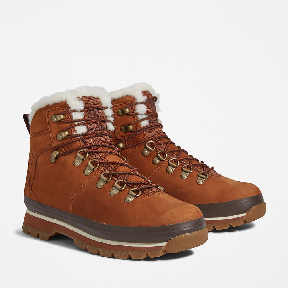 Timberland Euro Hiker Waterproof Fur-Astar Bot Kadın Kahverengi | TR-0134P