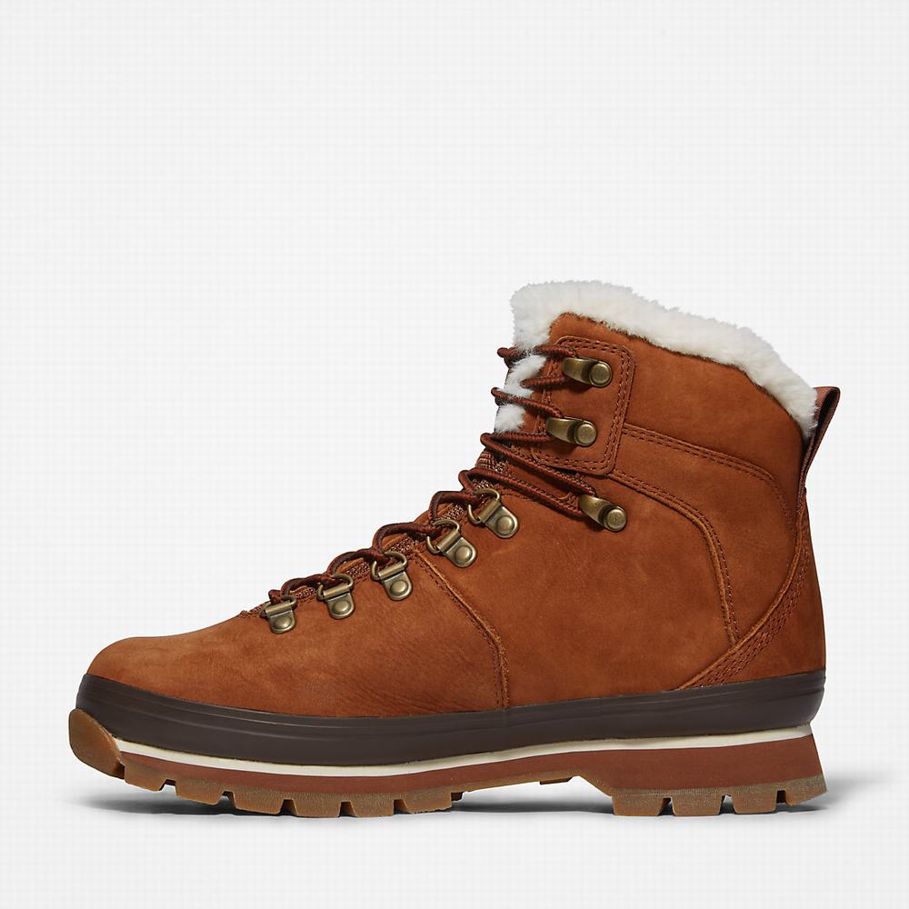 Timberland Euro Hiker Waterproof Fur-Astar Bot Kadın Kahverengi | TR-0134P