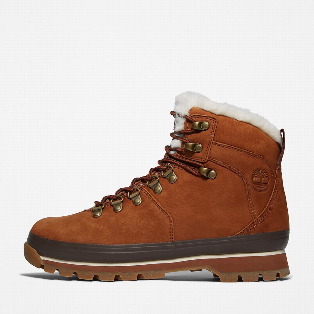 Timberland Euro Hiker Waterproof Fur-Astar Bot Kadın Kahverengi | TR-0134P
