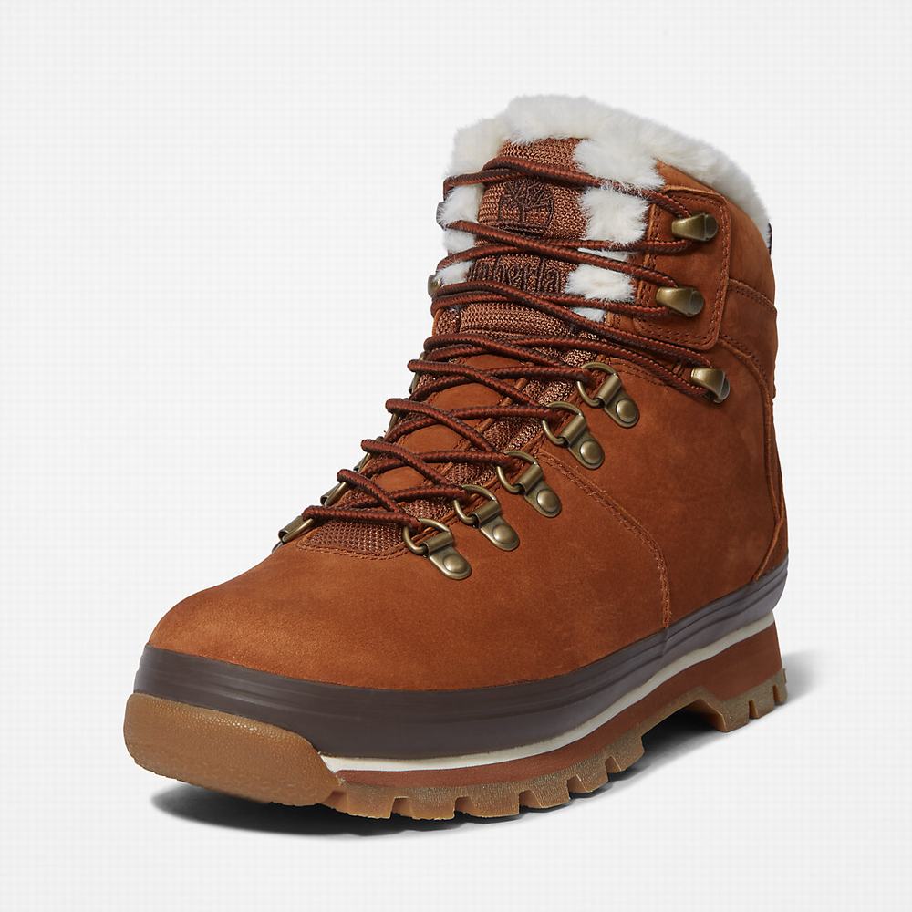Timberland Euro Hiker Waterproof Fur-Astar Bot Kadın Kahverengi | TR-0134P
