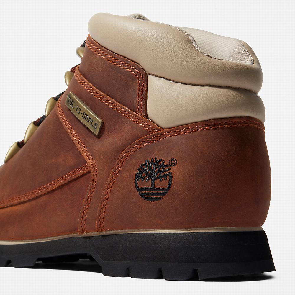 Timberland Euro Sprint Hiker Yürüyüş Botu Erkek Kahverengi Beyaz | TR-0487D