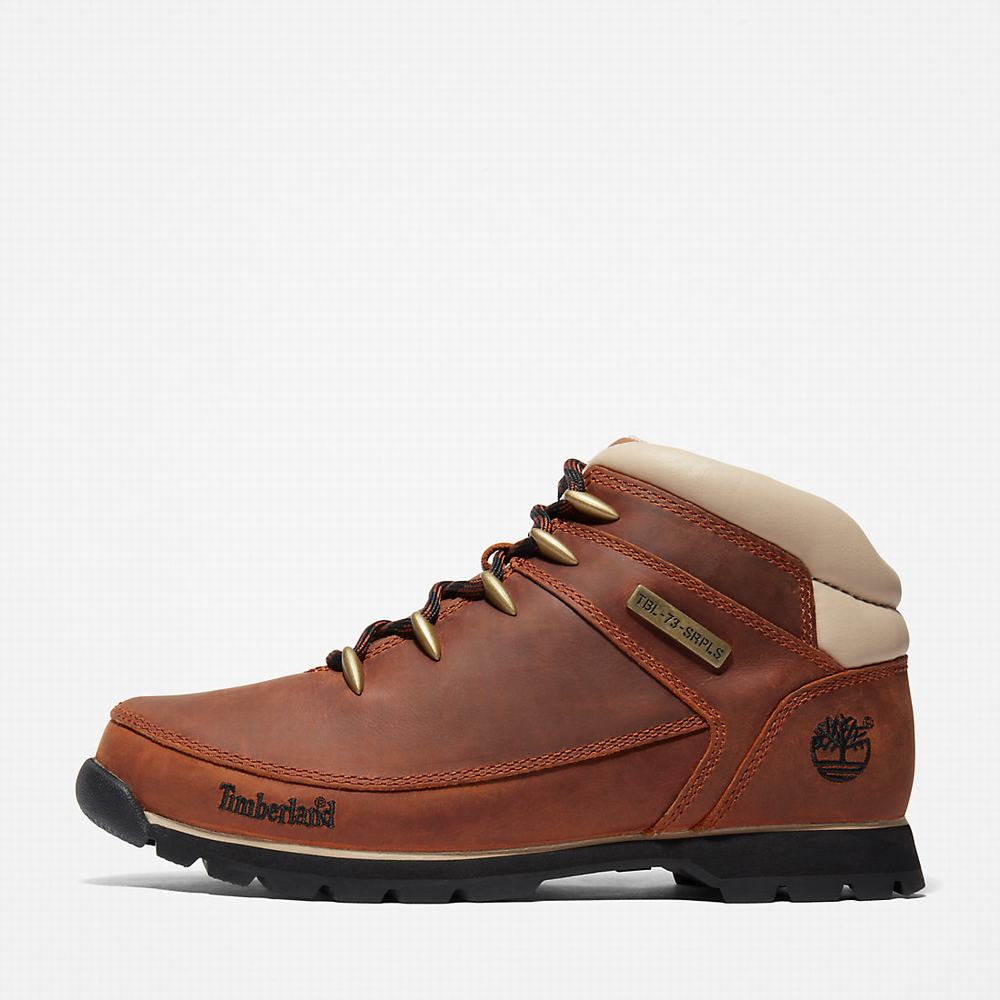 Timberland Euro Sprint Hiker Yürüyüş Botu Erkek Kahverengi Beyaz | TR-0487D