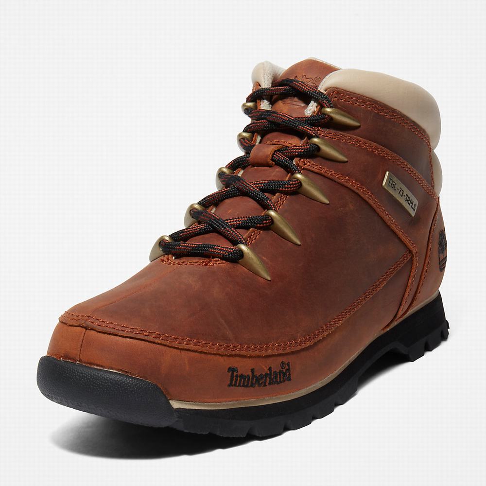 Timberland Euro Sprint Hiker Yürüyüş Botu Erkek Kahverengi Beyaz | TR-0487D