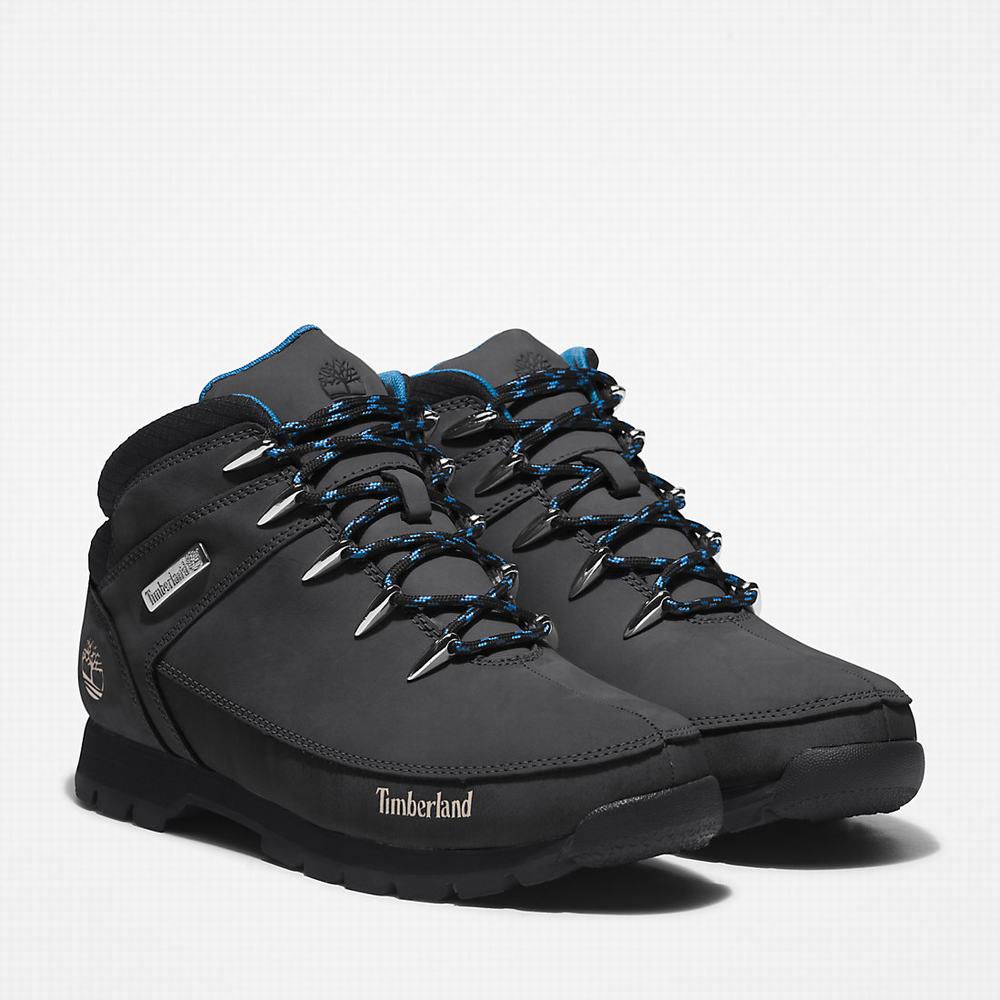 Timberland Euro Sprint Hiker Yürüyüş Botu Erkek Siyah Mavi | TR-2197Y