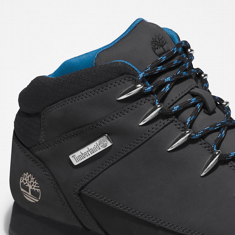 Timberland Euro Sprint Hiker Yürüyüş Botu Erkek Siyah Mavi | TR-2197Y