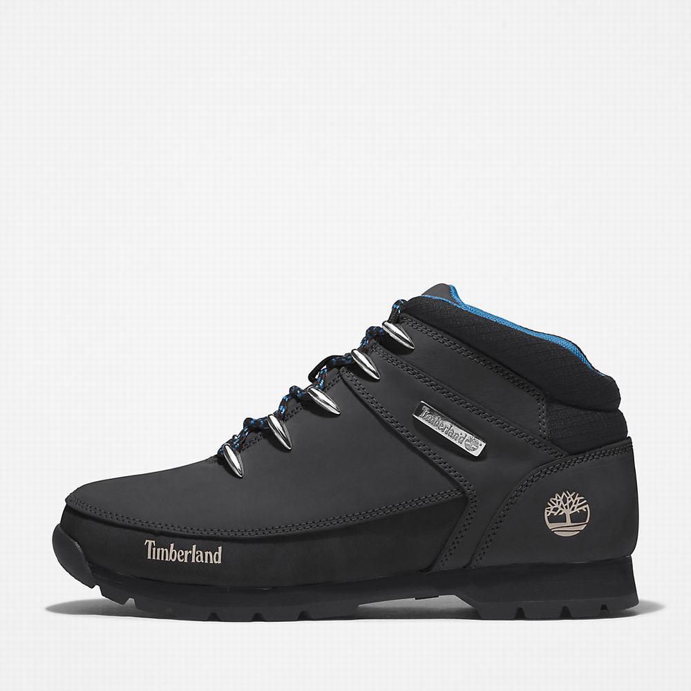 Timberland Euro Sprint Hiker Yürüyüş Botu Erkek Siyah Mavi | TR-2197Y