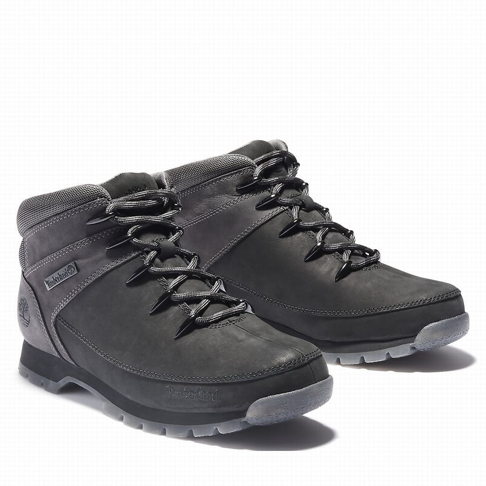 Timberland Euro Sprint Hiker Yürüyüş Botu Erkek Siyah Gri | TR-3120U