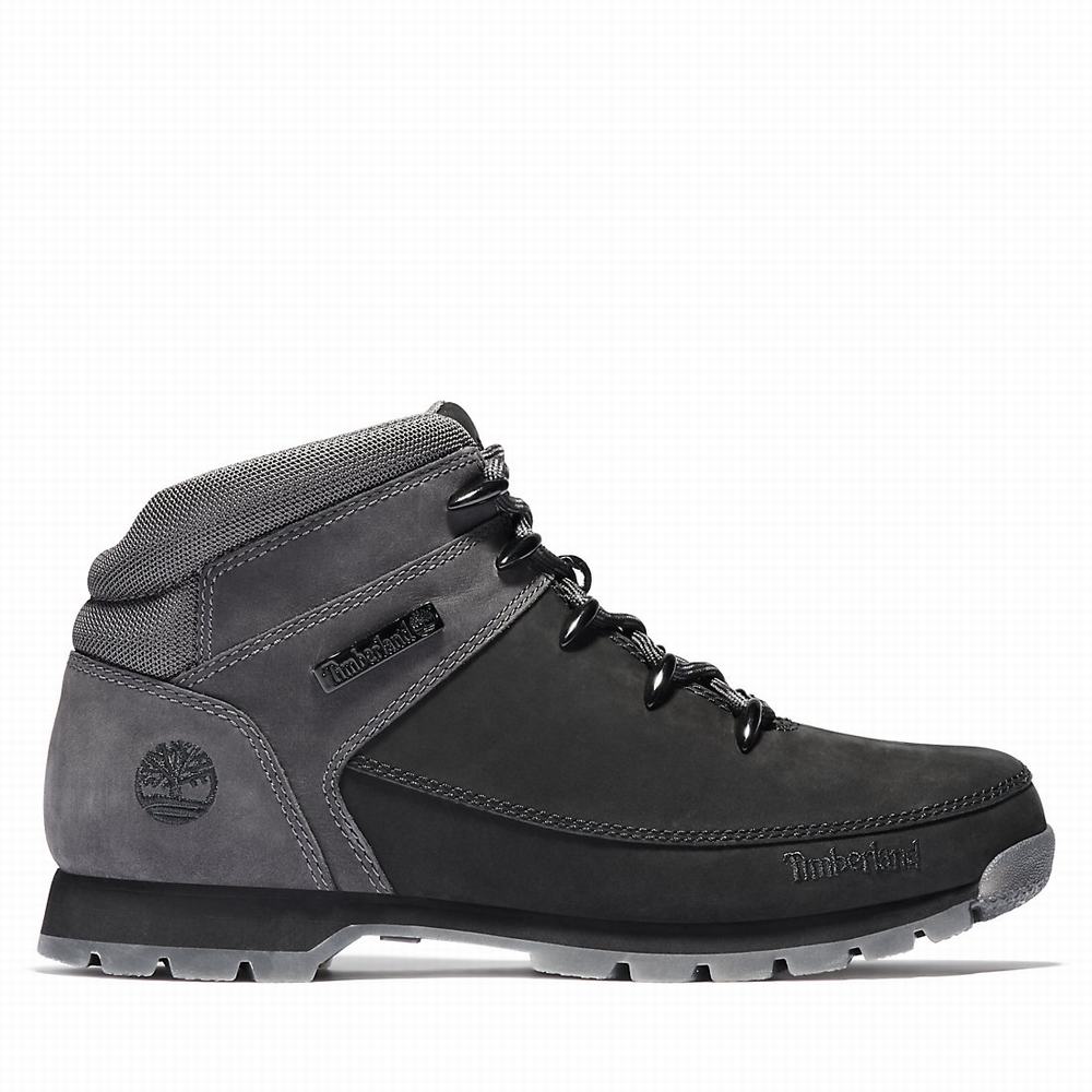 Timberland Euro Sprint Hiker Yürüyüş Botu Erkek Siyah Gri | TR-3120U