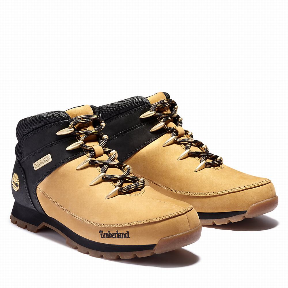 Timberland Euro Sprint Hiker Yürüyüş Botu Erkek Sarı Siyah | TR-3692L