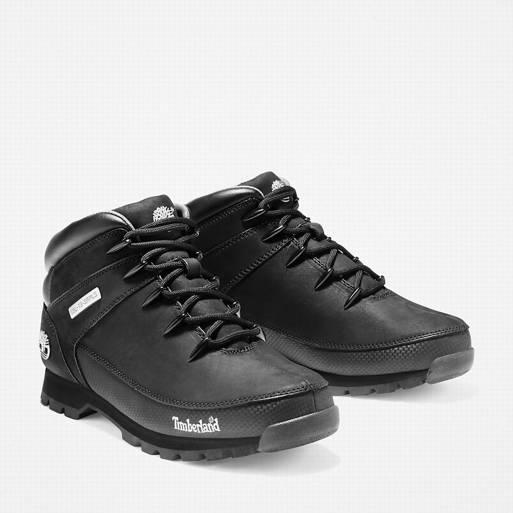 Timberland Euro Sprint Mid Hiker Yürüyüş Botu Erkek Siyah | TR-0756A