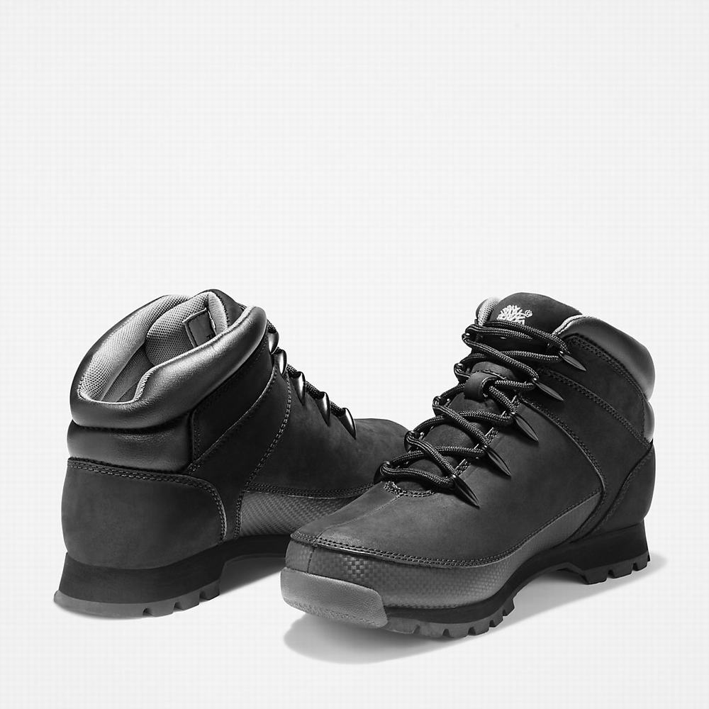 Timberland Euro Sprint Mid Hiker Yürüyüş Botu Erkek Siyah | TR-0756A