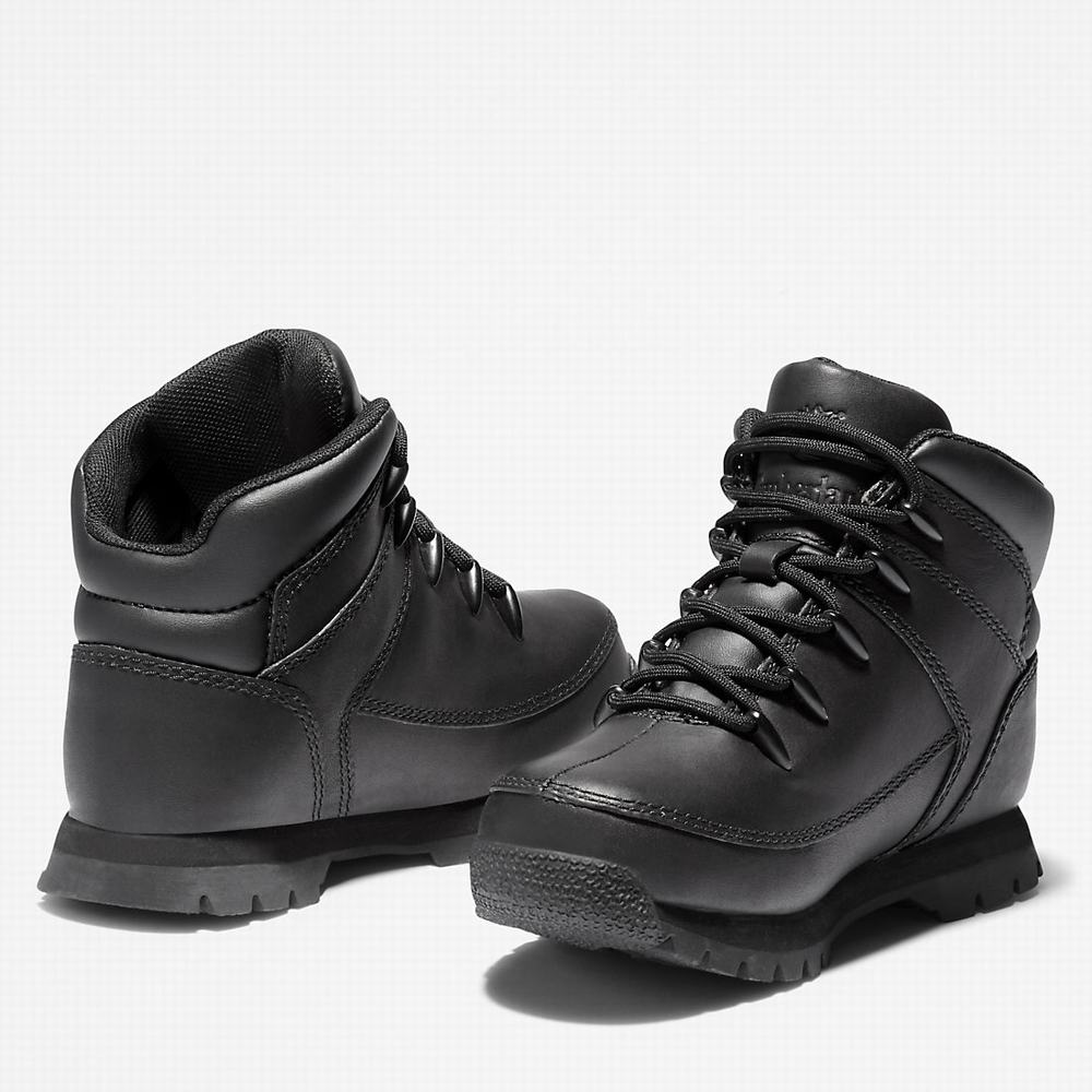 Timberland Euro Sprint Mid Hiker Yürüyüş Botu Çocuk Siyah | TR-0874J