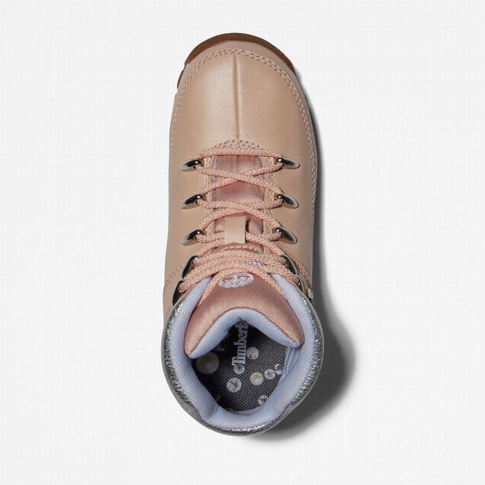 Timberland Euro Sprint Mid Hiker Yürüyüş Botu Çocuk Açık Pembe | TR-0981M