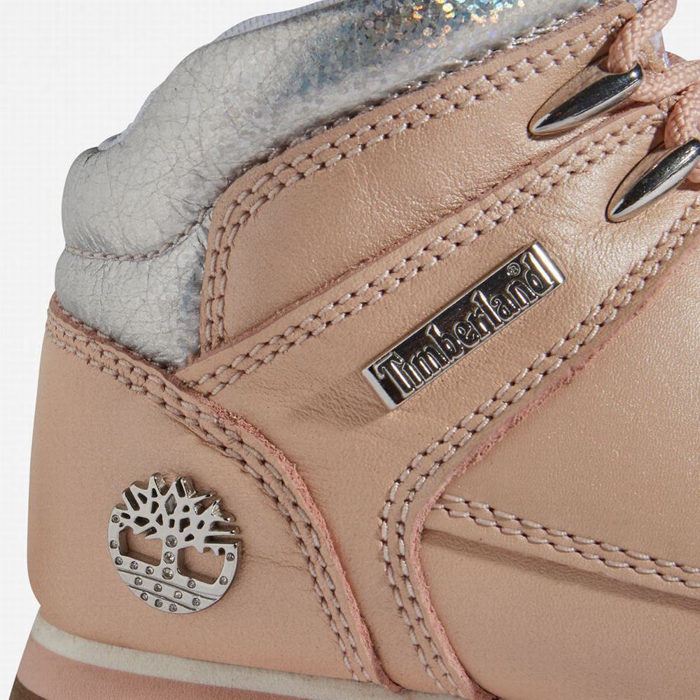 Timberland Euro Sprint Mid Hiker Yürüyüş Botu Çocuk Açık Pembe | TR-0981M