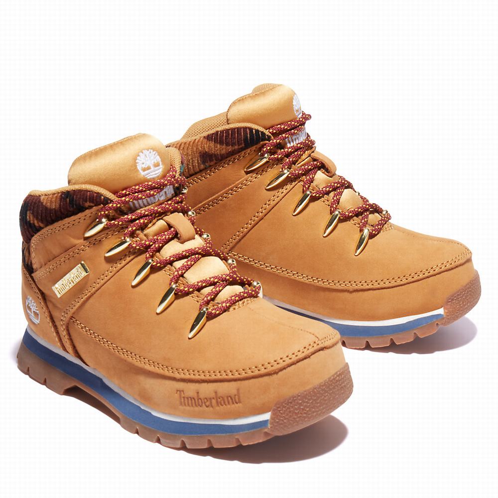 Timberland Euro Sprint Mid Hiker Yürüyüş Botu Çocuk Sarı | TR-2509L