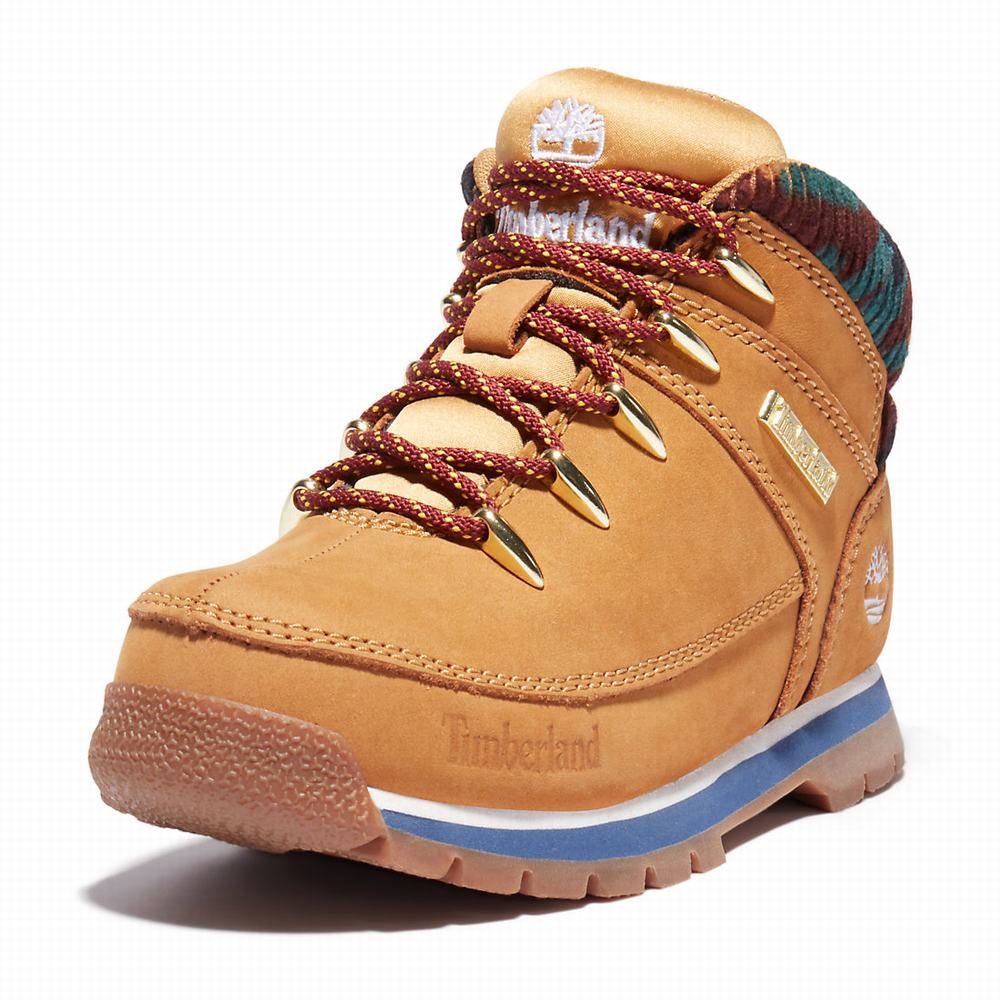 Timberland Euro Sprint Mid Hiker Yürüyüş Botu Çocuk Sarı | TR-2509L