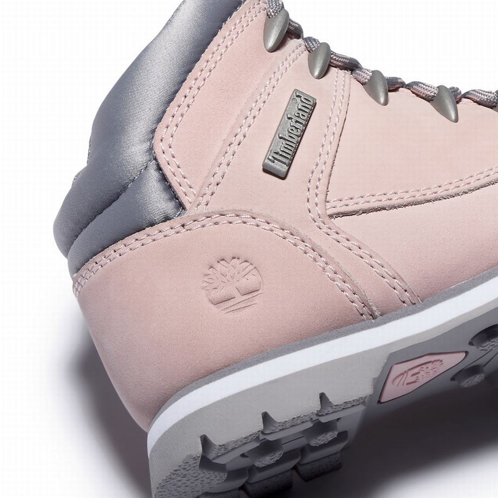 Timberland Euro Sprint Mid Hiker Yürüyüş Botu Çocuk Pembe | TR-2635V