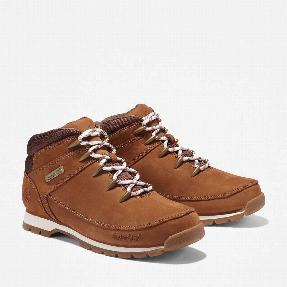 Timberland Euro Sprint Mid Hiker Yürüyüş Botu Erkek Açık Kahverengi | TR-5683N