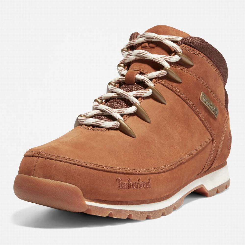 Timberland Euro Sprint Mid Hiker Yürüyüş Botu Erkek Açık Kahverengi | TR-5683N