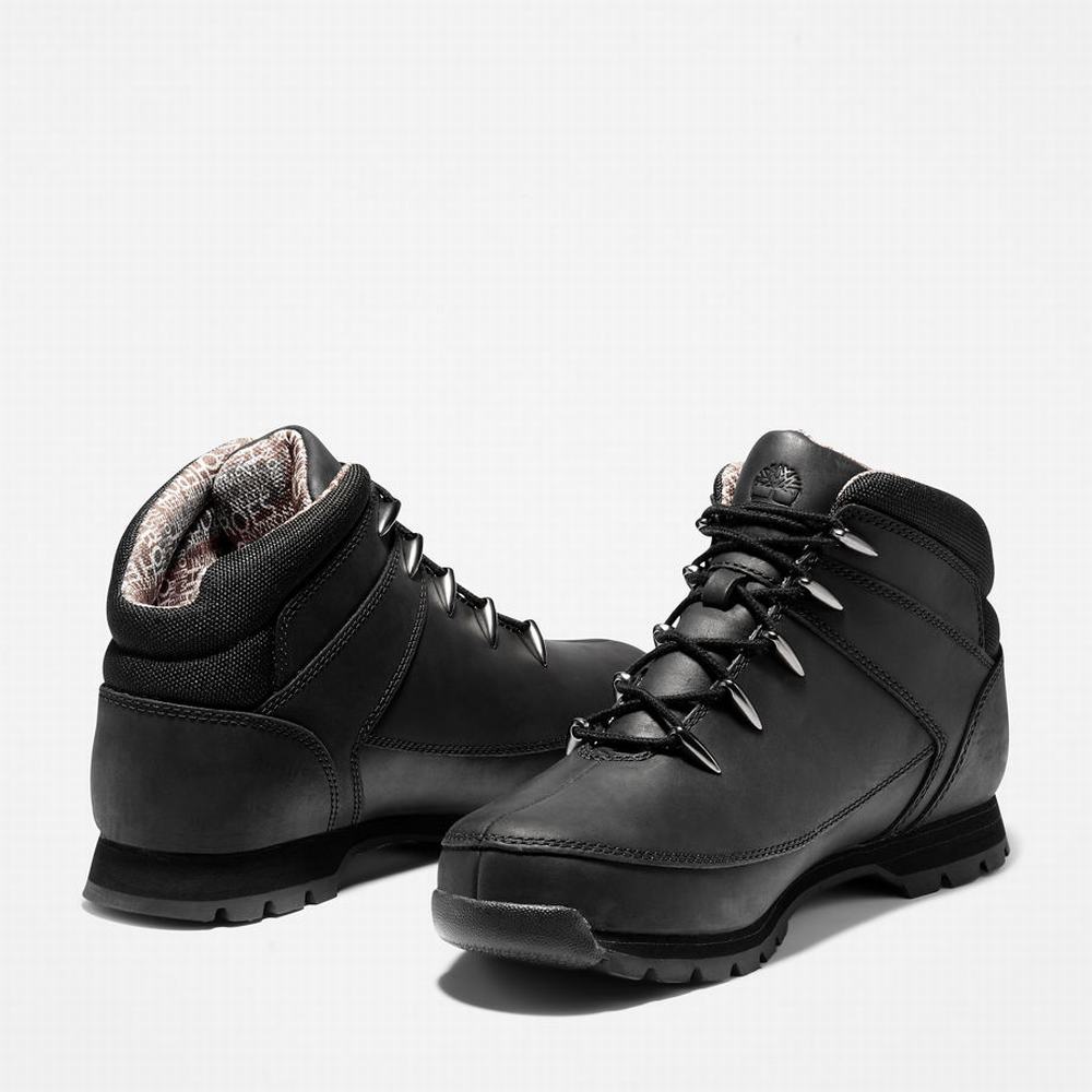 Timberland Euro Sprint Mid Hiker Yürüyüş Botu Erkek Siyah | TR-5924M