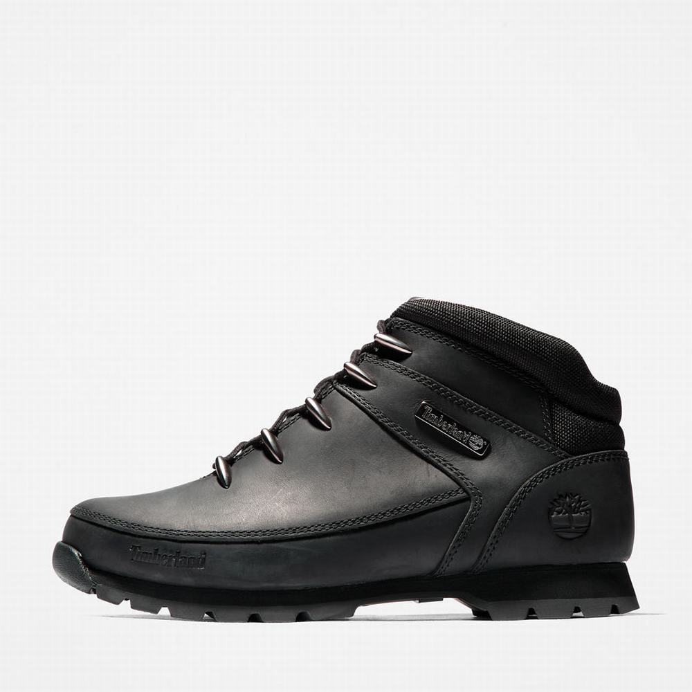 Timberland Euro Sprint Mid Hiker Yürüyüş Botu Erkek Siyah | TR-5924M