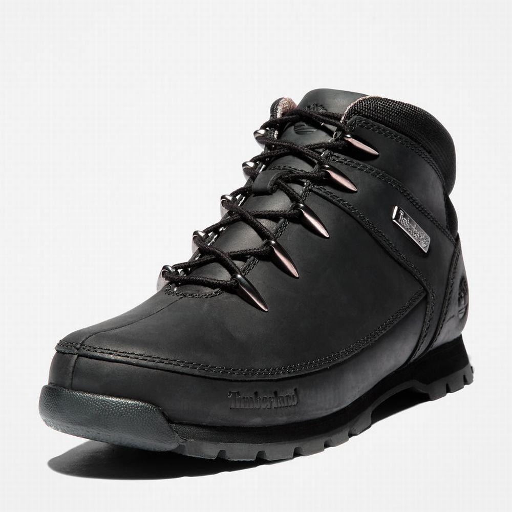 Timberland Euro Sprint Mid Hiker Yürüyüş Botu Erkek Siyah | TR-5924M