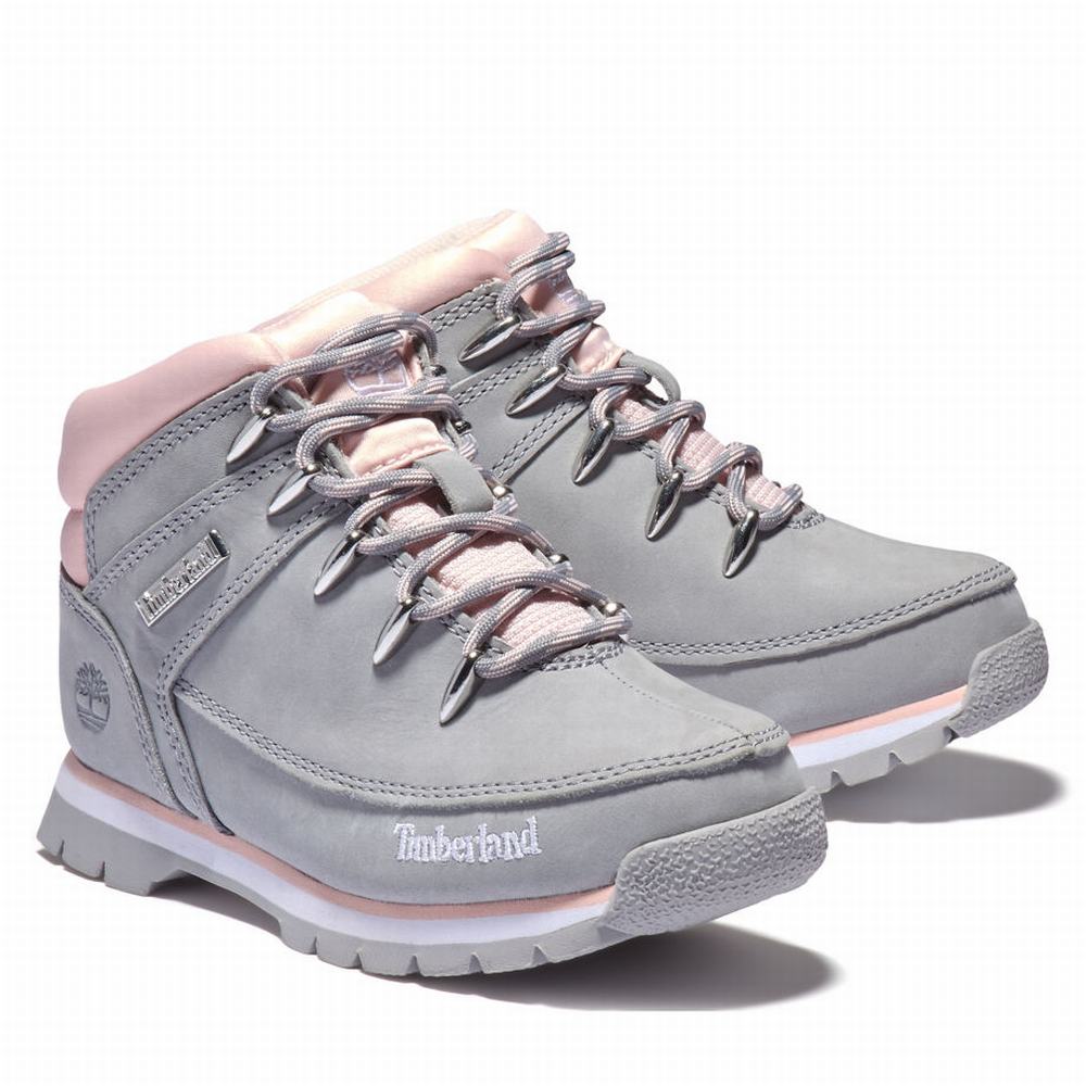 Timberland Euro Sprint Mid Hiker Yürüyüş Botu Çocuk Gri | TR-7083B