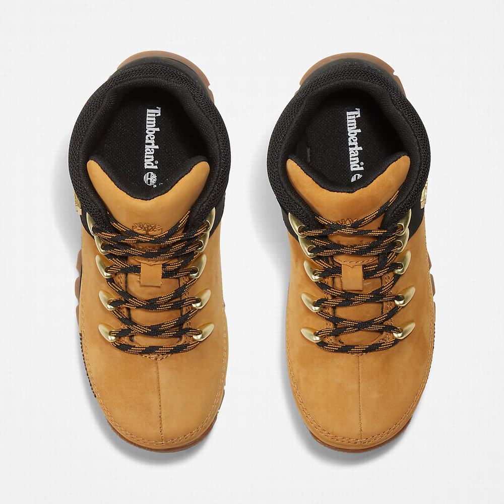 Timberland Euro Sprint Mid Hiker Yürüyüş Botu Çocuk Sarı Siyah | TR-7810Z
