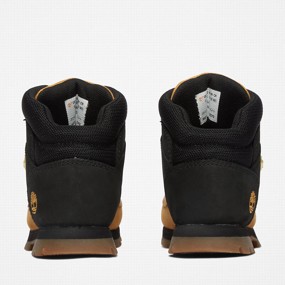 Timberland Euro Sprint Mid Hiker Yürüyüş Botu Çocuk Sarı Siyah | TR-7810Z