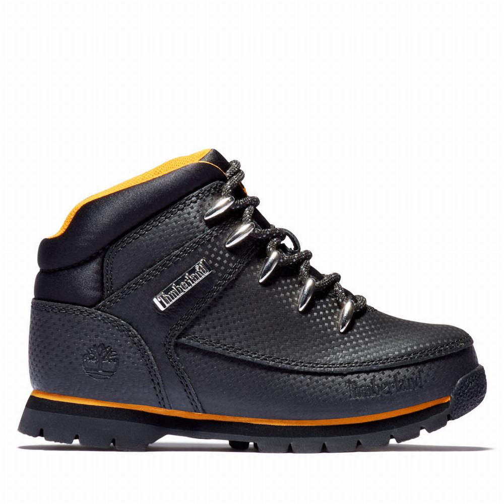 Timberland Euro Sprint Mid Hiker Yürüyüş Botu Çocuk Siyah | TR-8391C