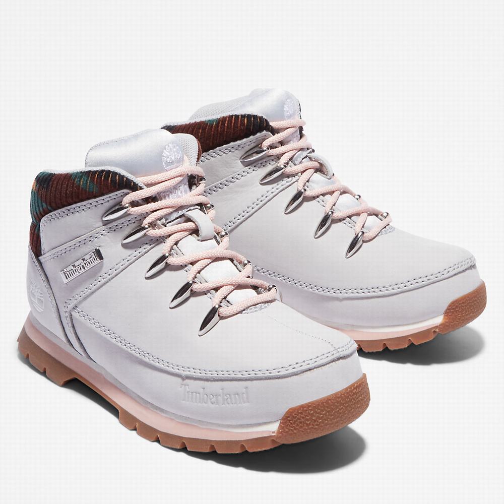 Timberland Euro Sprint Mid Hiker Yürüyüş Botu Çocuk Açık Gri | TR-9407N