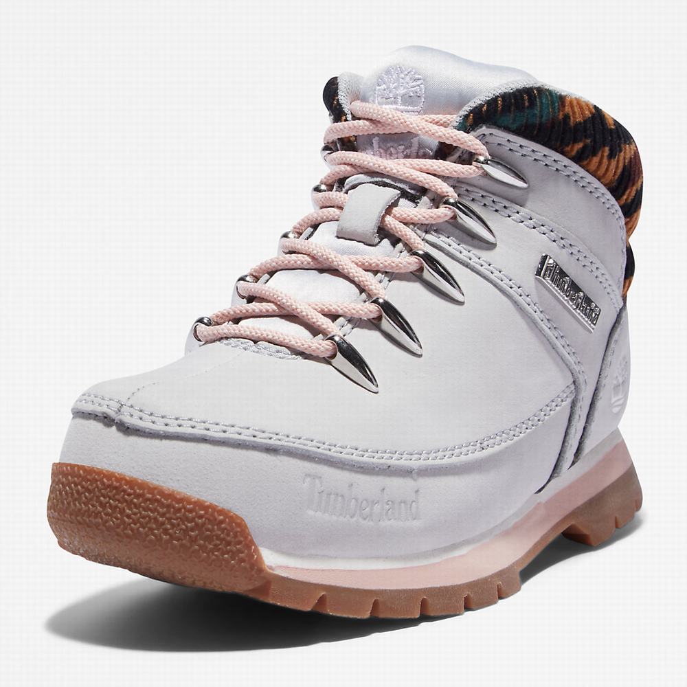 Timberland Euro Sprint Mid Hiker Yürüyüş Botu Çocuk Açık Gri | TR-9407N