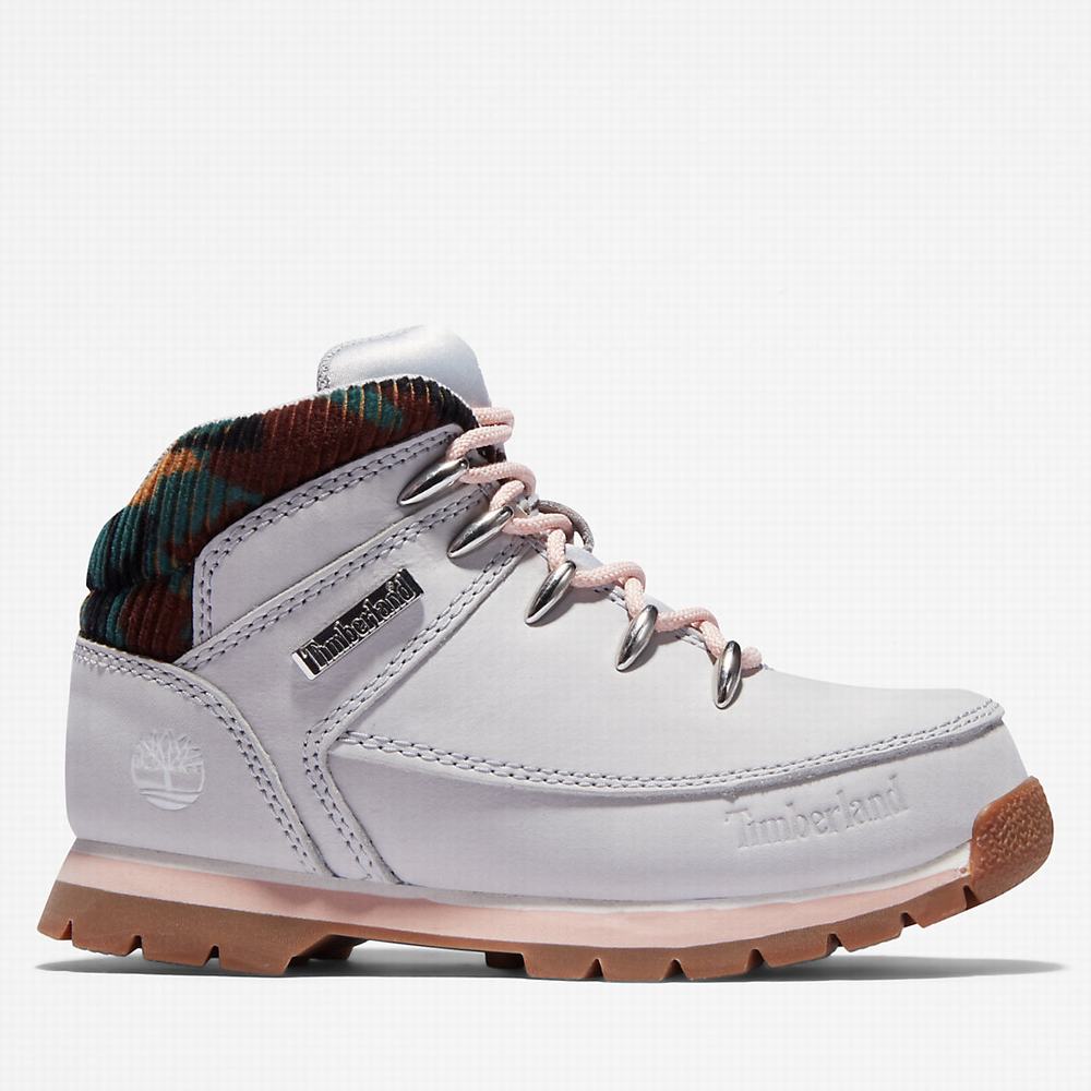 Timberland Euro Sprint Mid Hiker Yürüyüş Botu Çocuk Açık Gri | TR-9407N