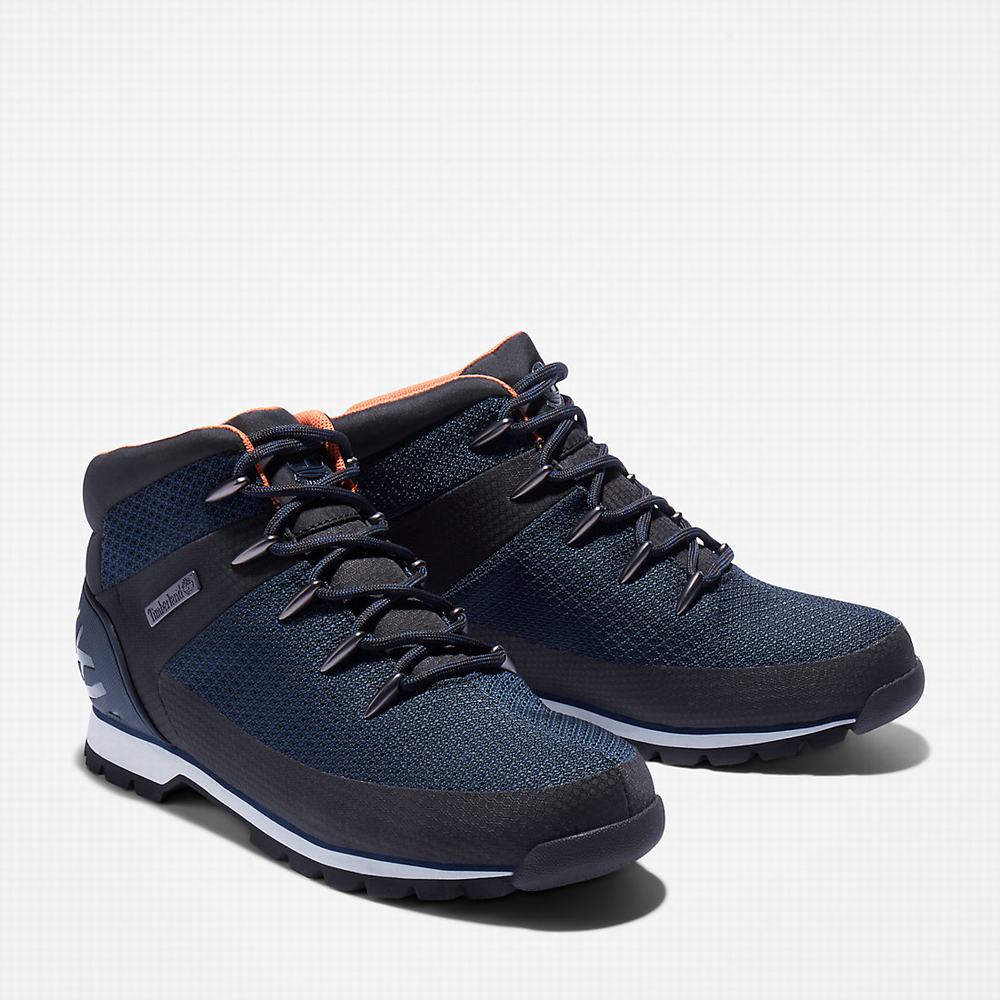 Timberland Euro Sprint Waterproof Yürüyüş Botu Erkek Lacivert | TR-0625Q