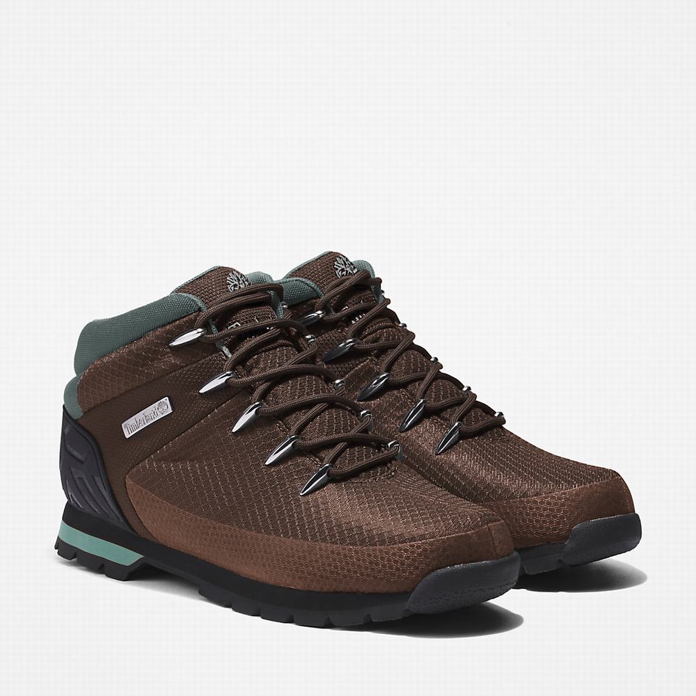 Timberland Euro Sprint Waterproof Yürüyüş Botu Erkek Koyu Kahverengi | TR-7534C