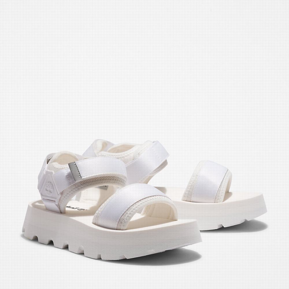 Timberland Euro Swift Ankle-Askılı Sandalet Kadın Beyaz | TR-6792U