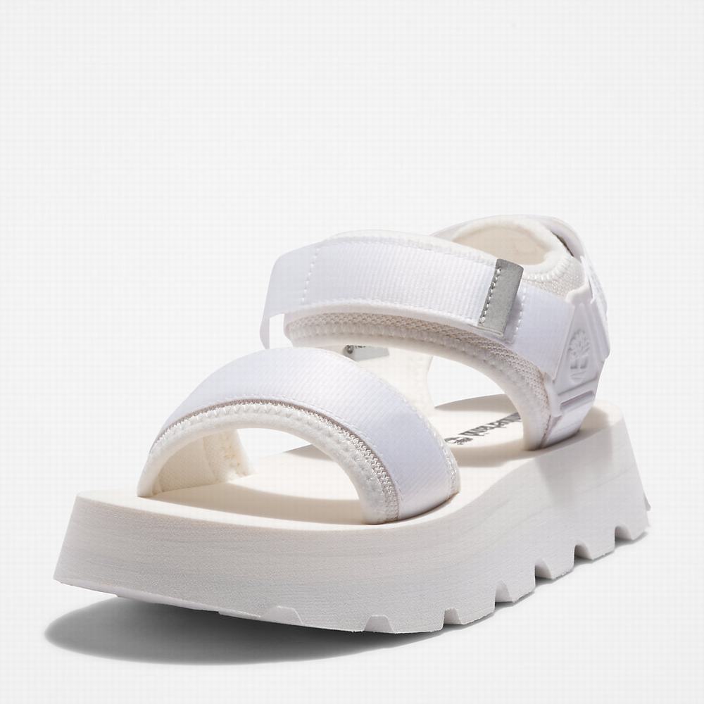 Timberland Euro Swift Ankle-Askılı Sandalet Kadın Beyaz | TR-6792U