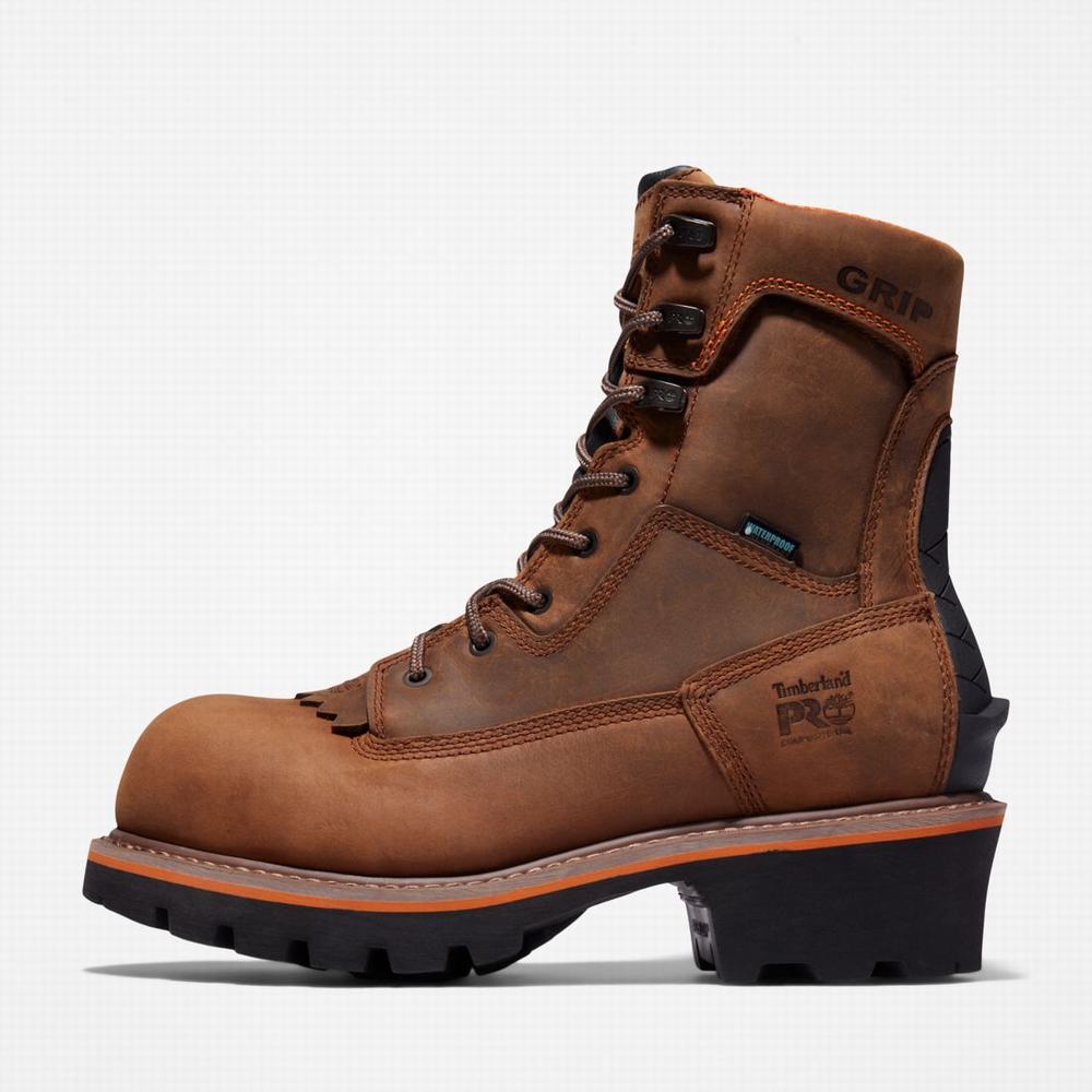 Timberland Evergreen Logger Composite Burunlu Waterproof Iş Botu Erkek Kahverengi | TR-0861L